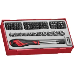 76 Piece 1/4\" Drive Bits and Quick Chuck Screwdriver Set